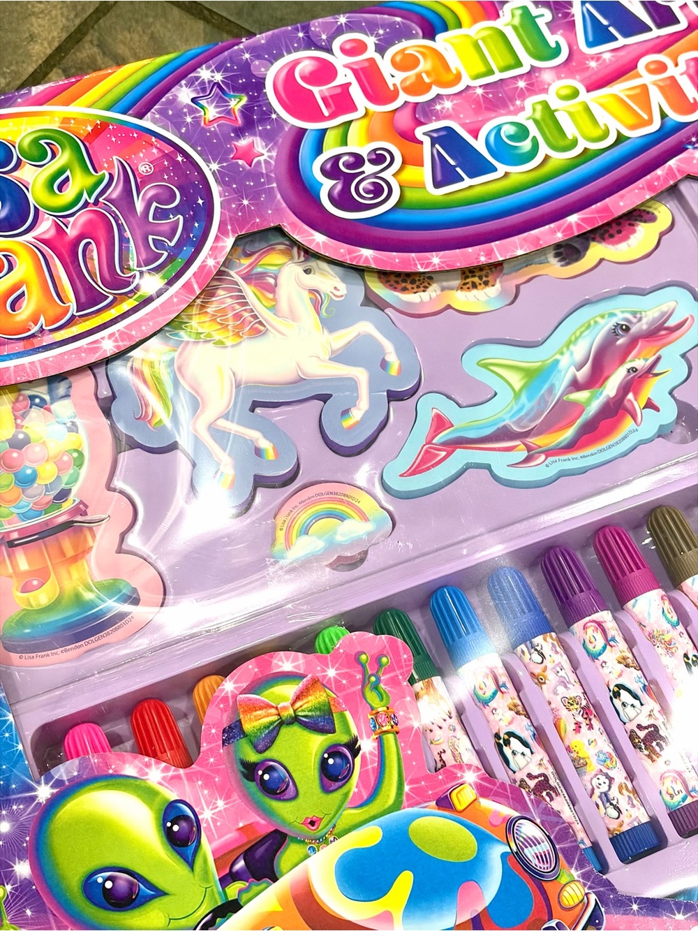 ✨ Lisa Frank Giant Art & Activity Set 🦄 100% FULLY INTACT! ✨ - Picture 8 of 10